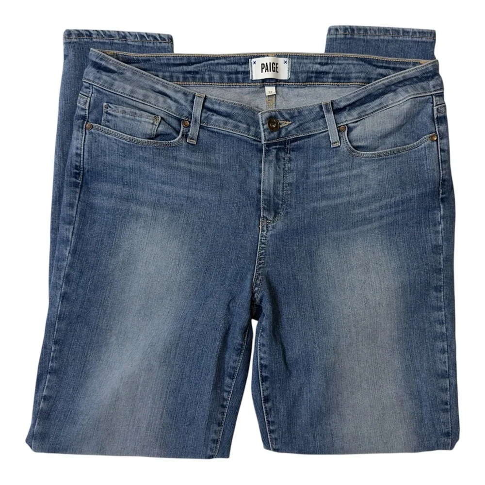 PAIGE Women's Skinny Jeans in Light Blue - Picture 5 of 9